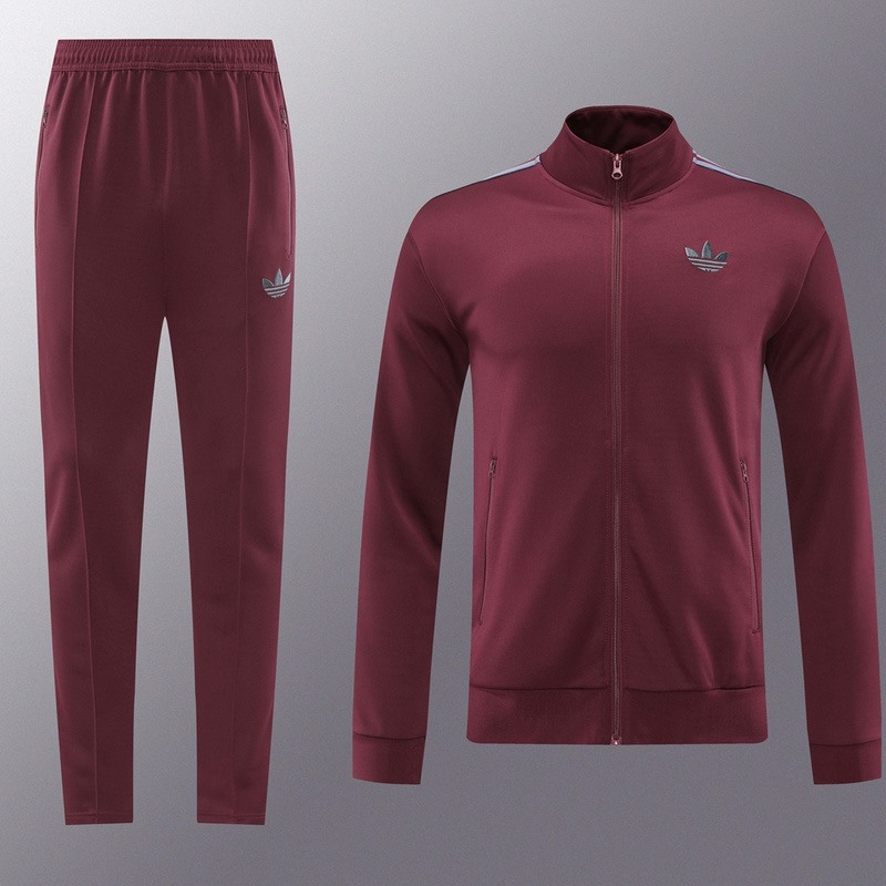 2024 Adidas maroon Jacket Training Suit Set Football Team Shirt Sports Fashion