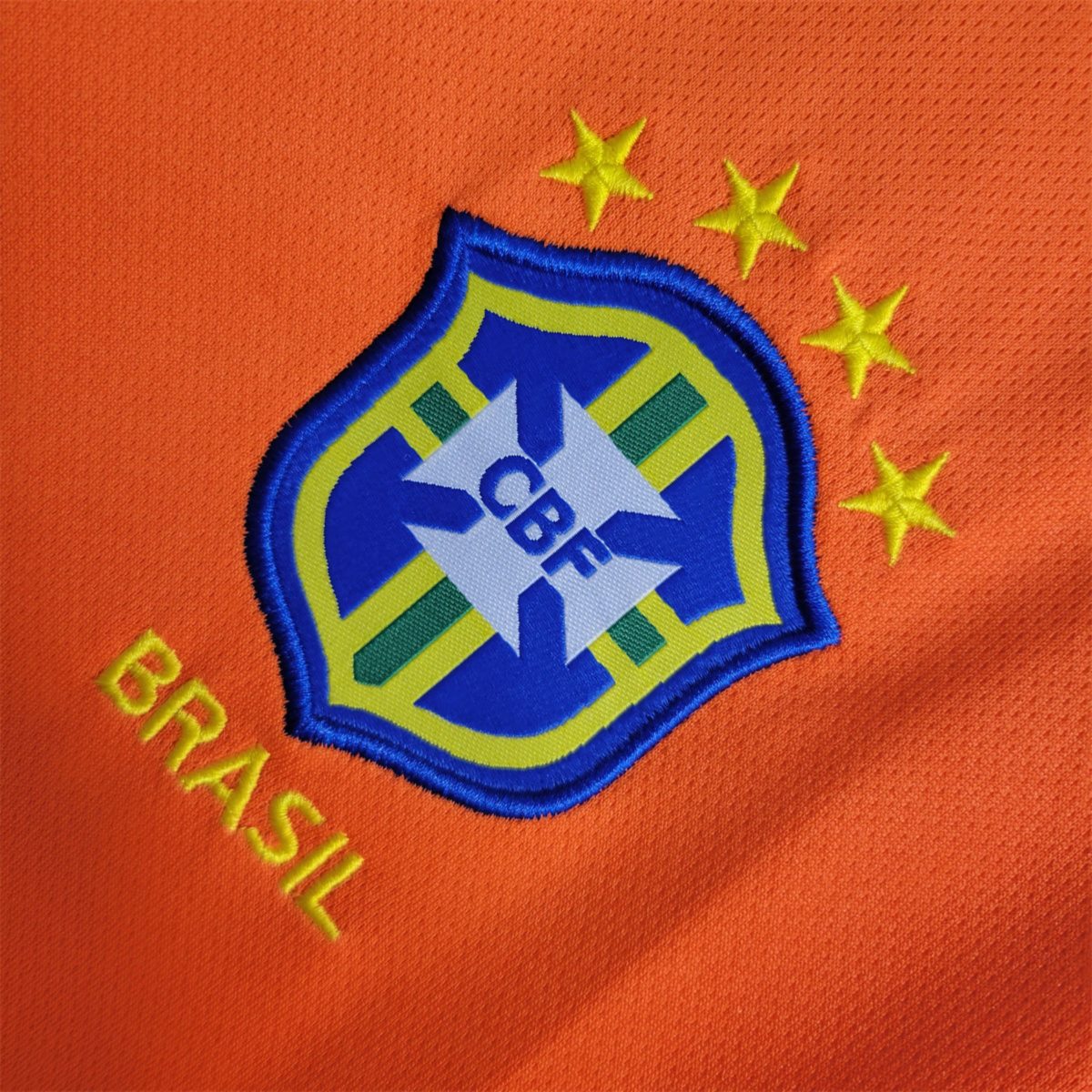 Retro 1998 Brazil Goalkeeper Orange jersey Long Sleeve Fan Version