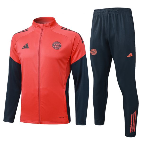 2025/26 Bayern Munich orange Jacket Training Suit Set Football Team Shirt Sports Fashion