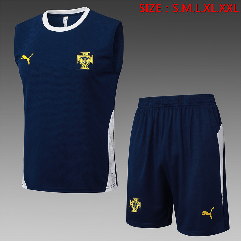 2025/26 Portugal Royal blue Training Set Shirt and Shorts