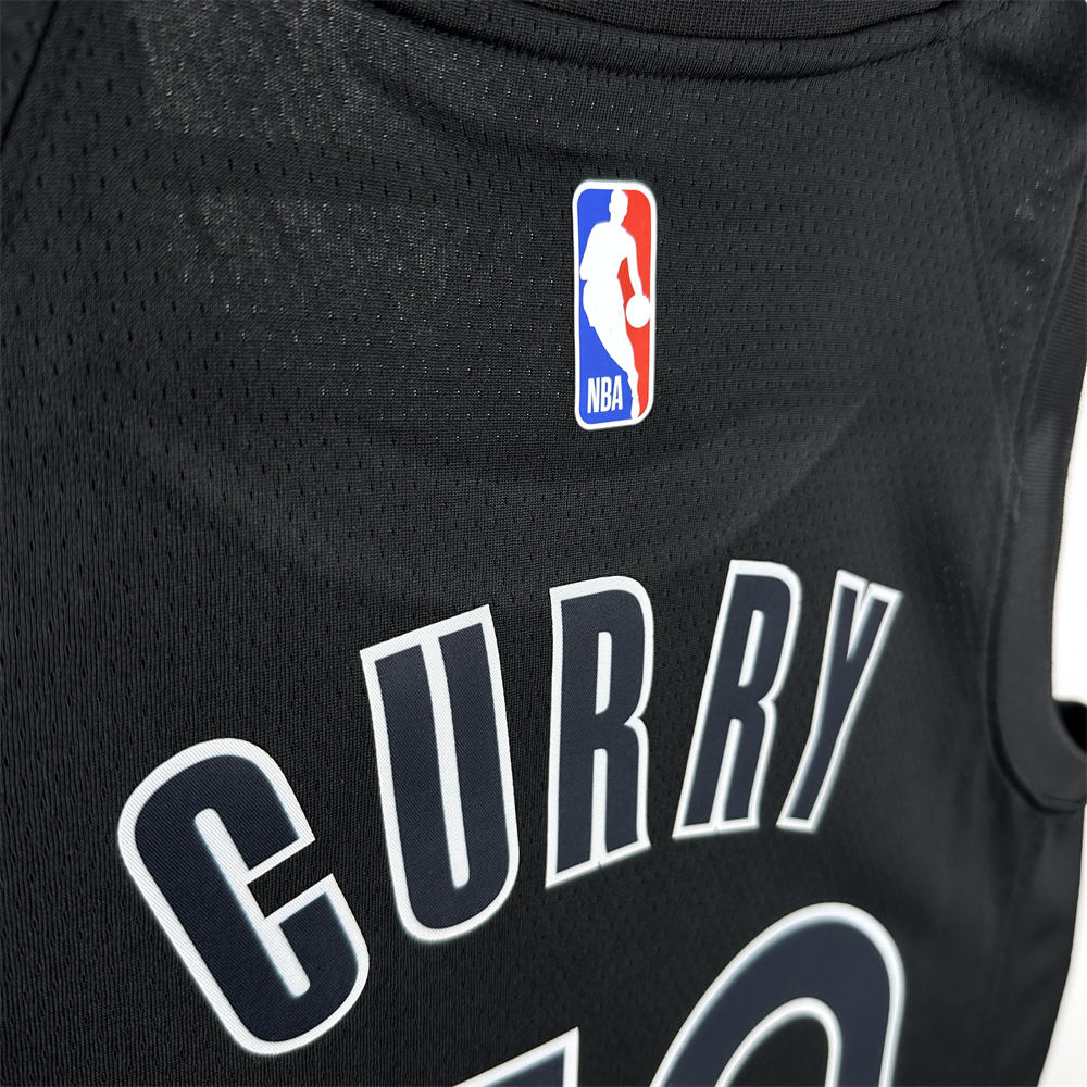 NBA Golden State Warriors Round Neck Honor Edition Black Jersey CURRY#30 S-XXL