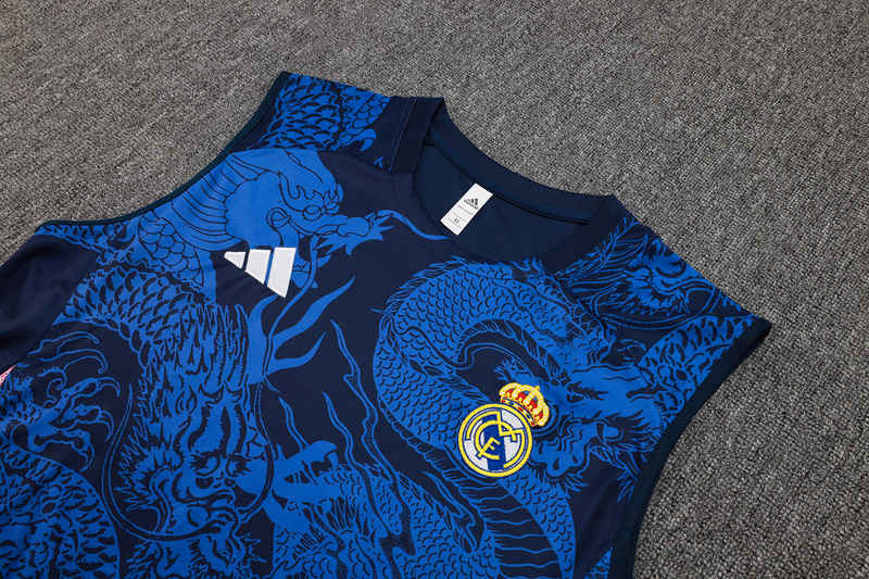24/25 Real Madrid Royal blue Training Set Shirt and Shorts
