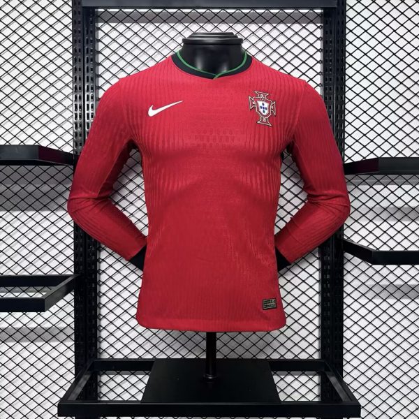 24/25 Portugal Euro Home Long Sleeves Jersey Player Version