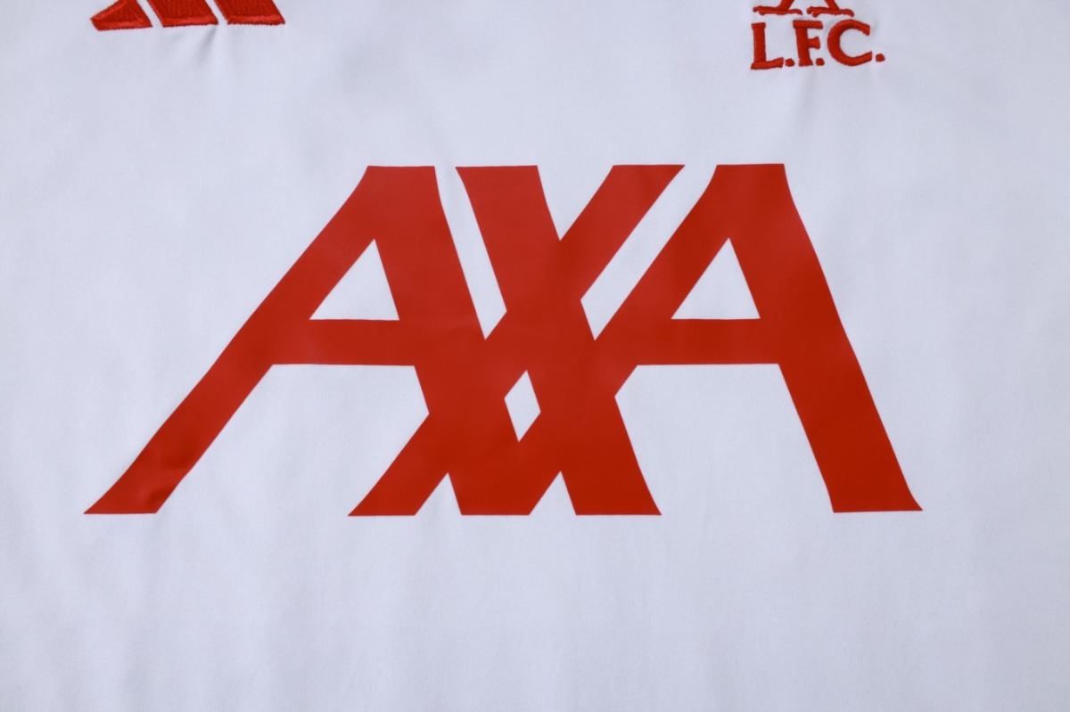2026 Liverpool White Training Set Shirt and Shorts