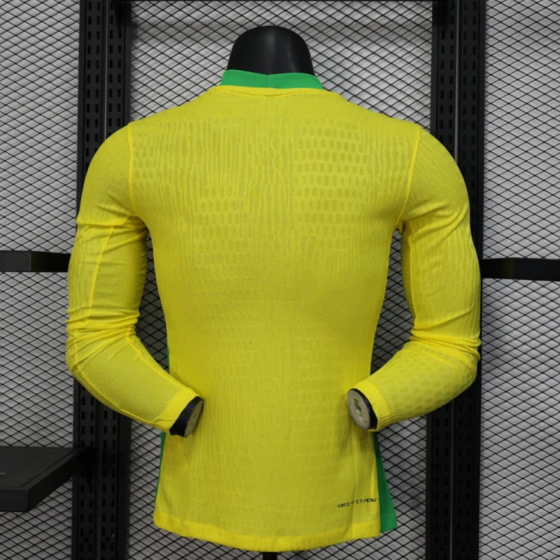2025/26 Brazil yellow Jersey Long Sleeve Player Version