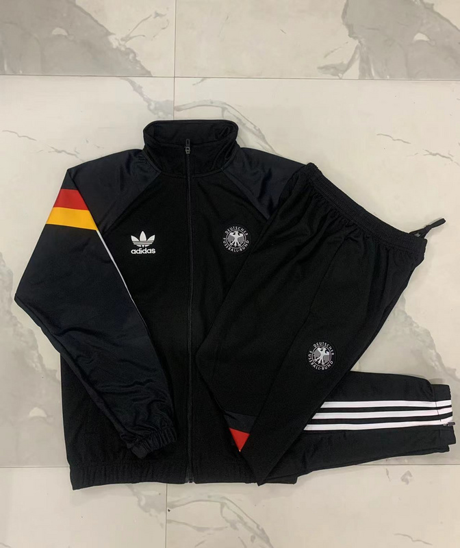 2024/25 Germany Black Jacket Training Suit Set Football Team Shirt Sports Fashion