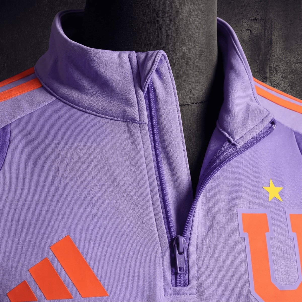 2026/27 University of Chile Half-Pull long Sleeve Purple Hoodie