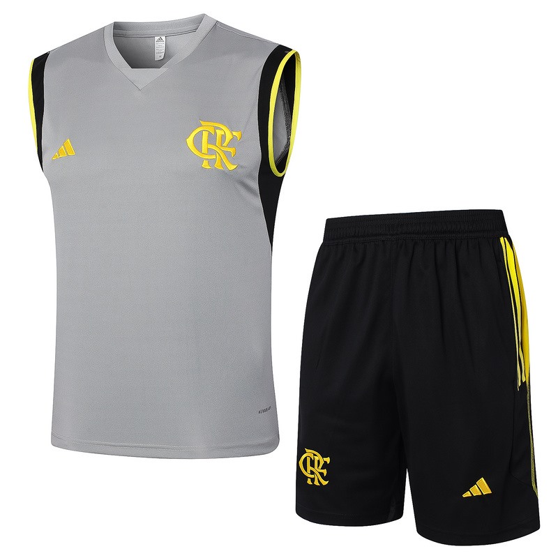 24/25 Flamengo Gray Training Set Shirt and Shorts