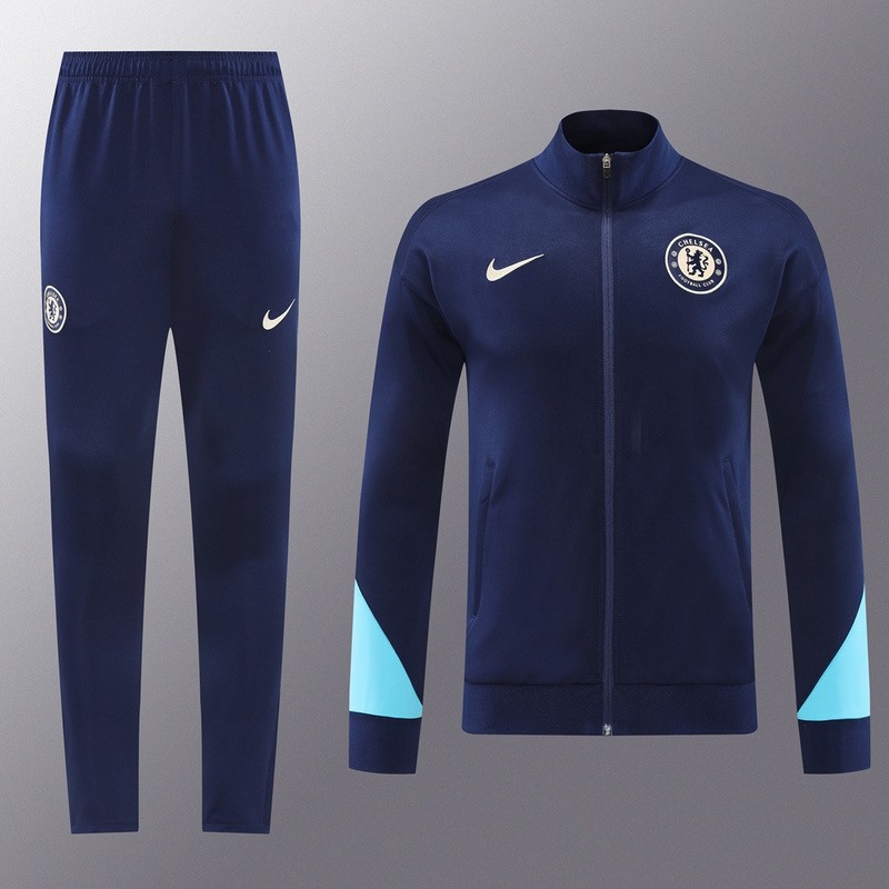 2024 Chelsea Royal Blue Jacket Training Suit Set Football Team Shirt Sports Fashion