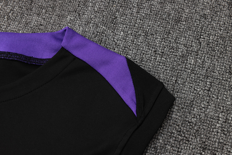 24/25 Paris Black Training Set Shirt and Shorts