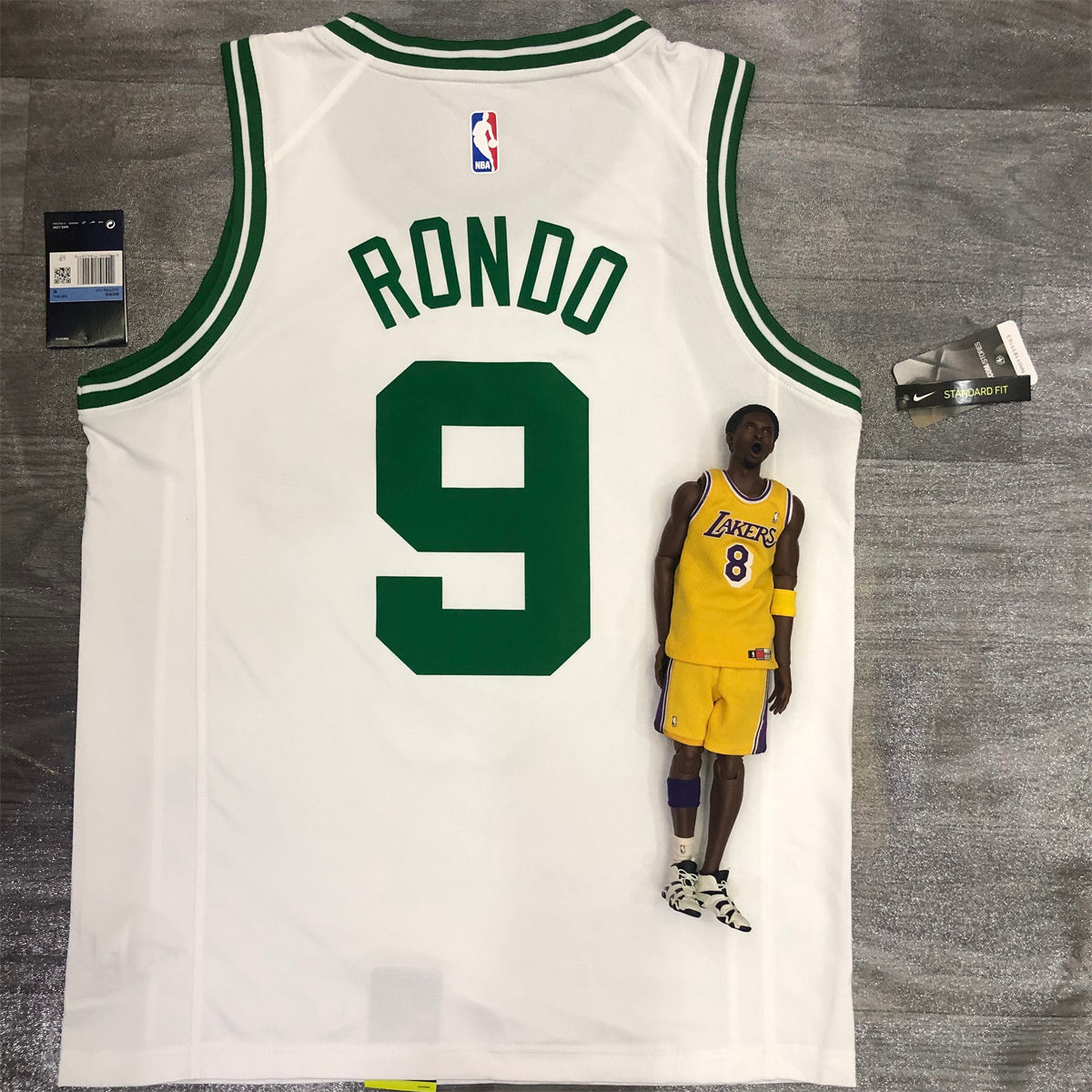 NBA Boston Celtics round neck White Jersey RONDO#9 S-XXL
