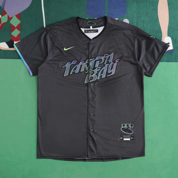 MLB Tampa Bay Devil Rays Black Jersey
