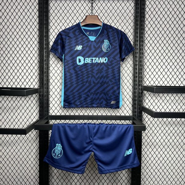 24/25 Kids Porto Third Away jersey Kid Kits Size 16-28