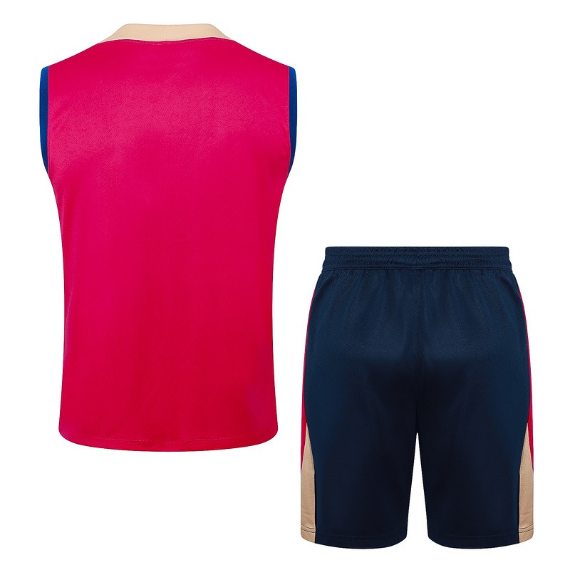 24/25 Barcelona Red Training Set Shirt and Shorts