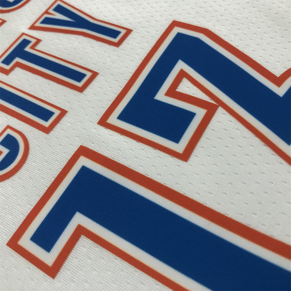 NBA Oklahoma City Thunder V-Neck White Jersey HARDEN#13 S-XXL