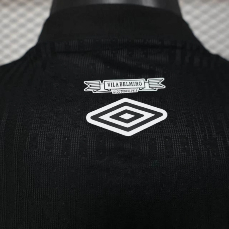 2024/25 Santos Special Edition Black Jersey With Sponsors jersey Player Version