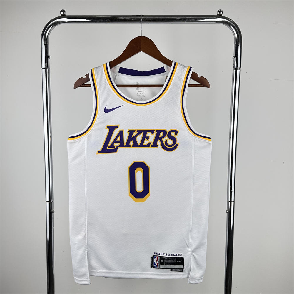 NBA Los Angeles Lakers WESTBROOK#0 2022/23 White Association Edition Swingman Jersey S-XXL
