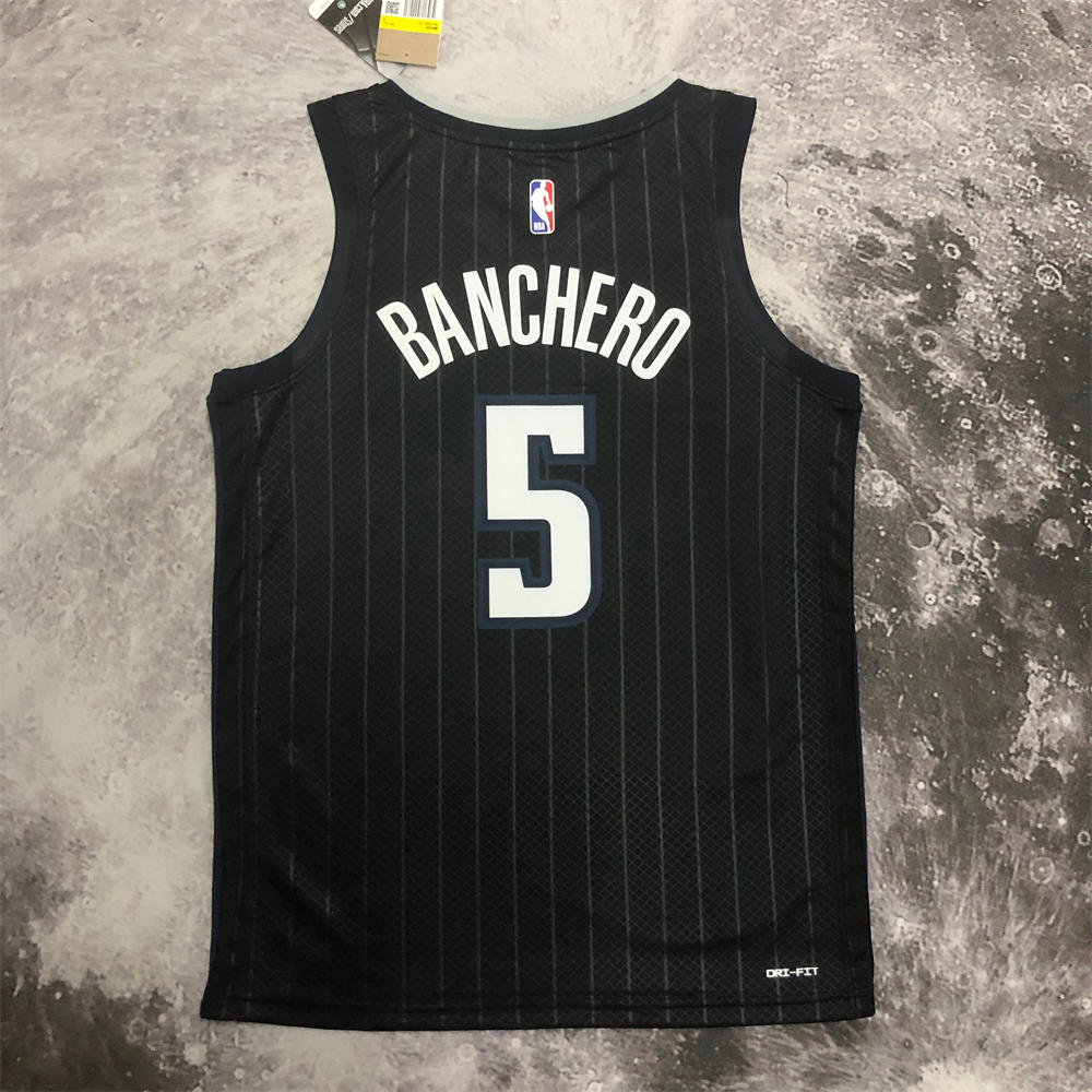 NBA Orlando Magic V-Neck Jersey Black BANCHERD#5 S-XXL