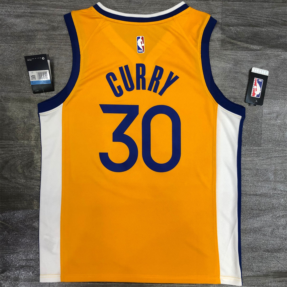 NBA Golden State Warriors V neck Yellow Jersey CURRY#30 S-XXL