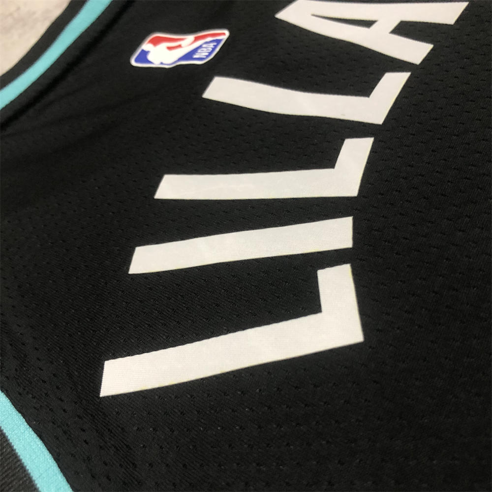 NBA Portland Trail Blazers V-Neck City Edition Black Jersey LILLARD#0 S-XXL