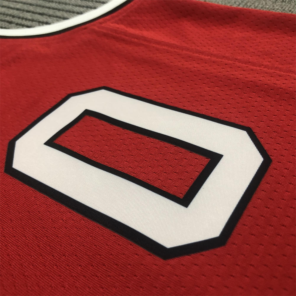 NBA Portland Trail Blazers Round Neck White Jersey LILLARD#0 S-XXL