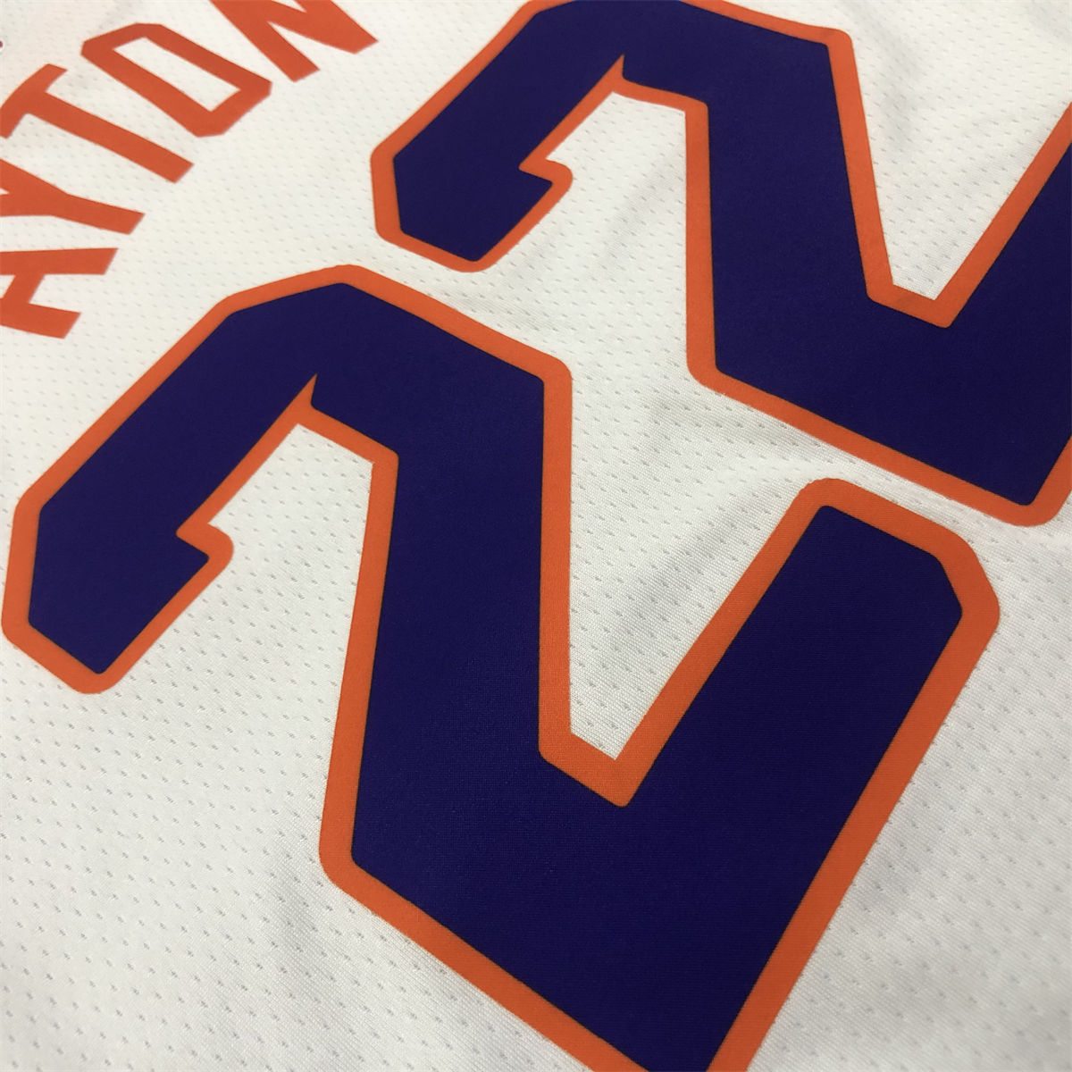 NBA Phoenix Suns V-Neck White jersey AYTON#22 S-XXL