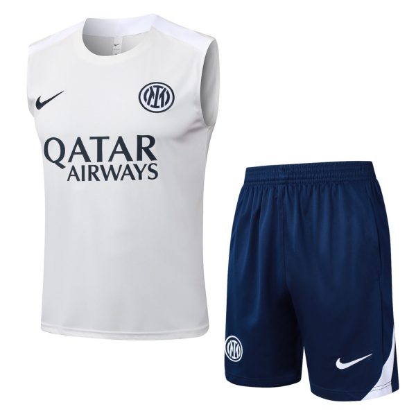 2026 Inter Milan Off-white Training Set Shirt and Shorts