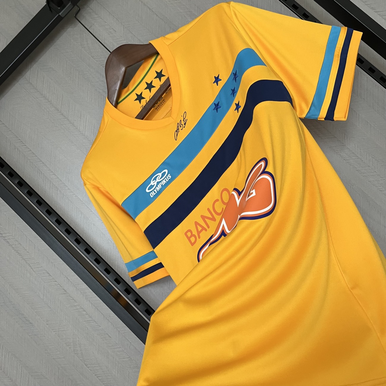 Retro 2014/15 Cruzeiro Goalkeeper Yellow jersey Fan Version