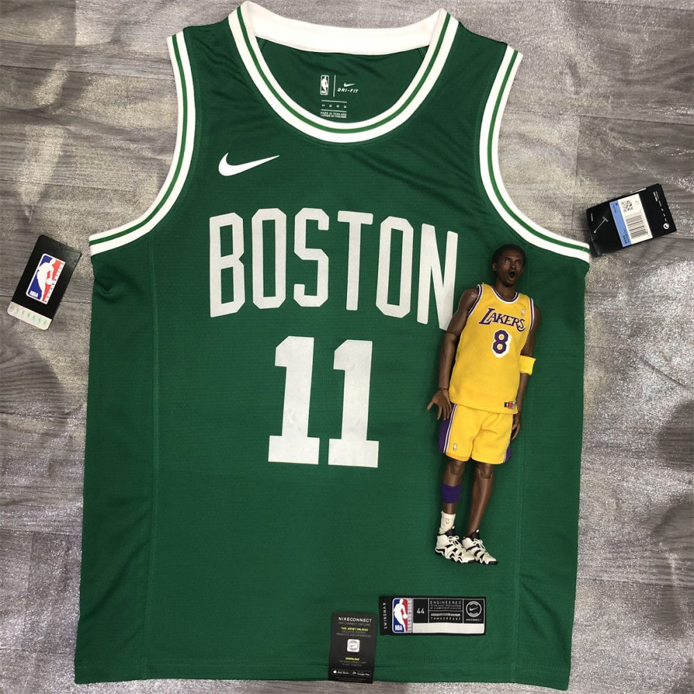 NBA Boston Celtics round neck Retro Green Jersey Irving #11 S-XXL