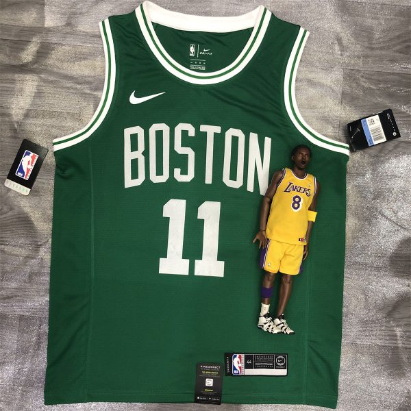 NBA Boston Celtics round neck Retro Green Jersey Irving #11 S-XXL