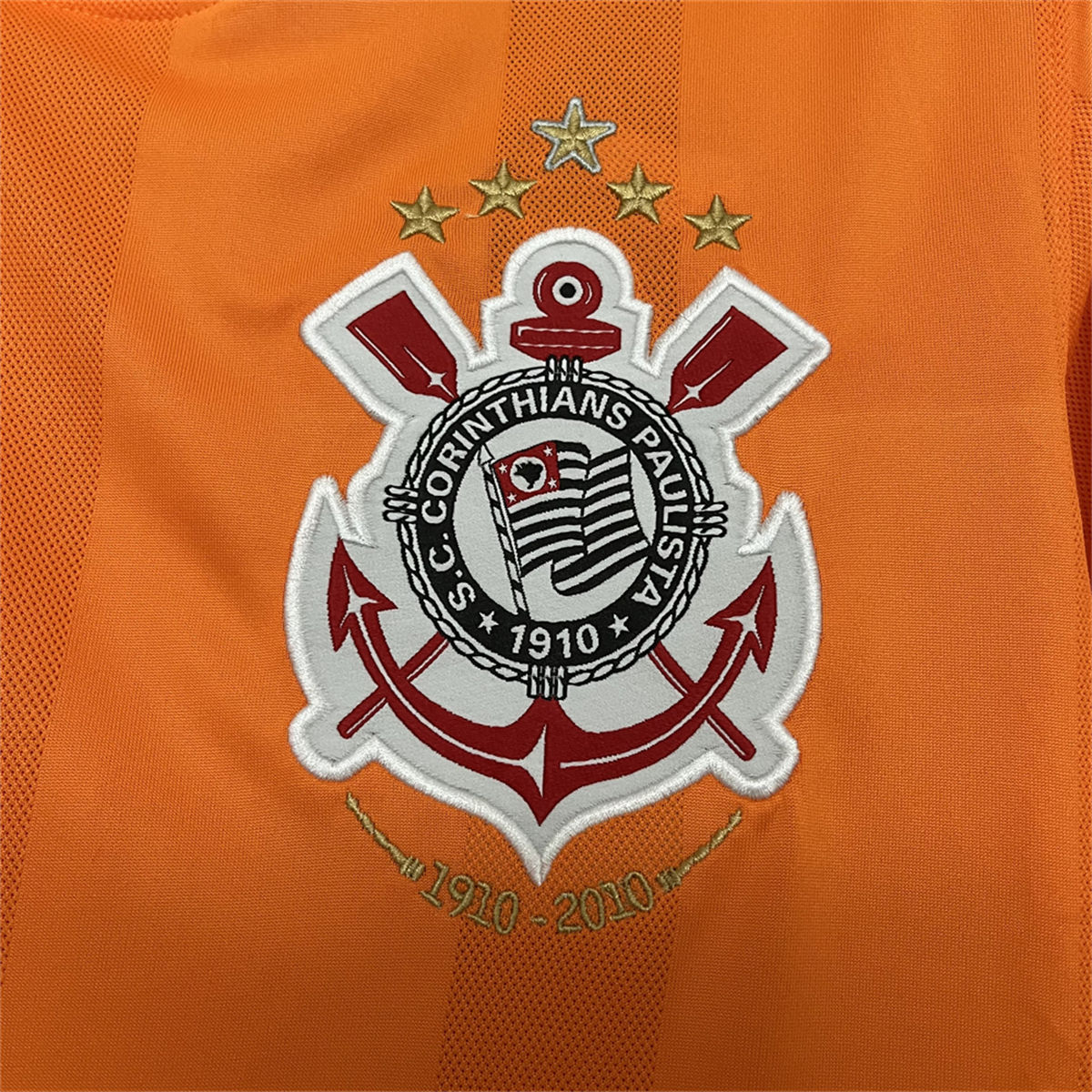 Retro 2010 Corinthians Goalkeeper Orange jersey Fan Version