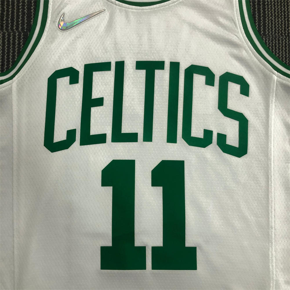 NBA Boston Celtics Round Neck 75th anniversary White Jersey IRVING#11 S-XXL