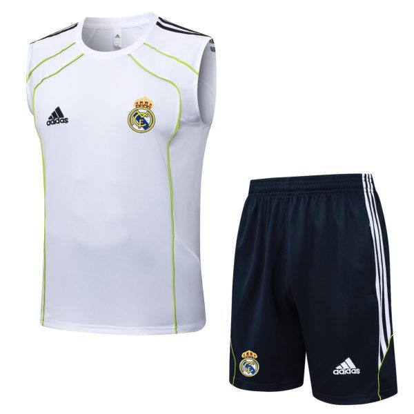 2026 Real Madrid White Training Set Shirt and Shorts