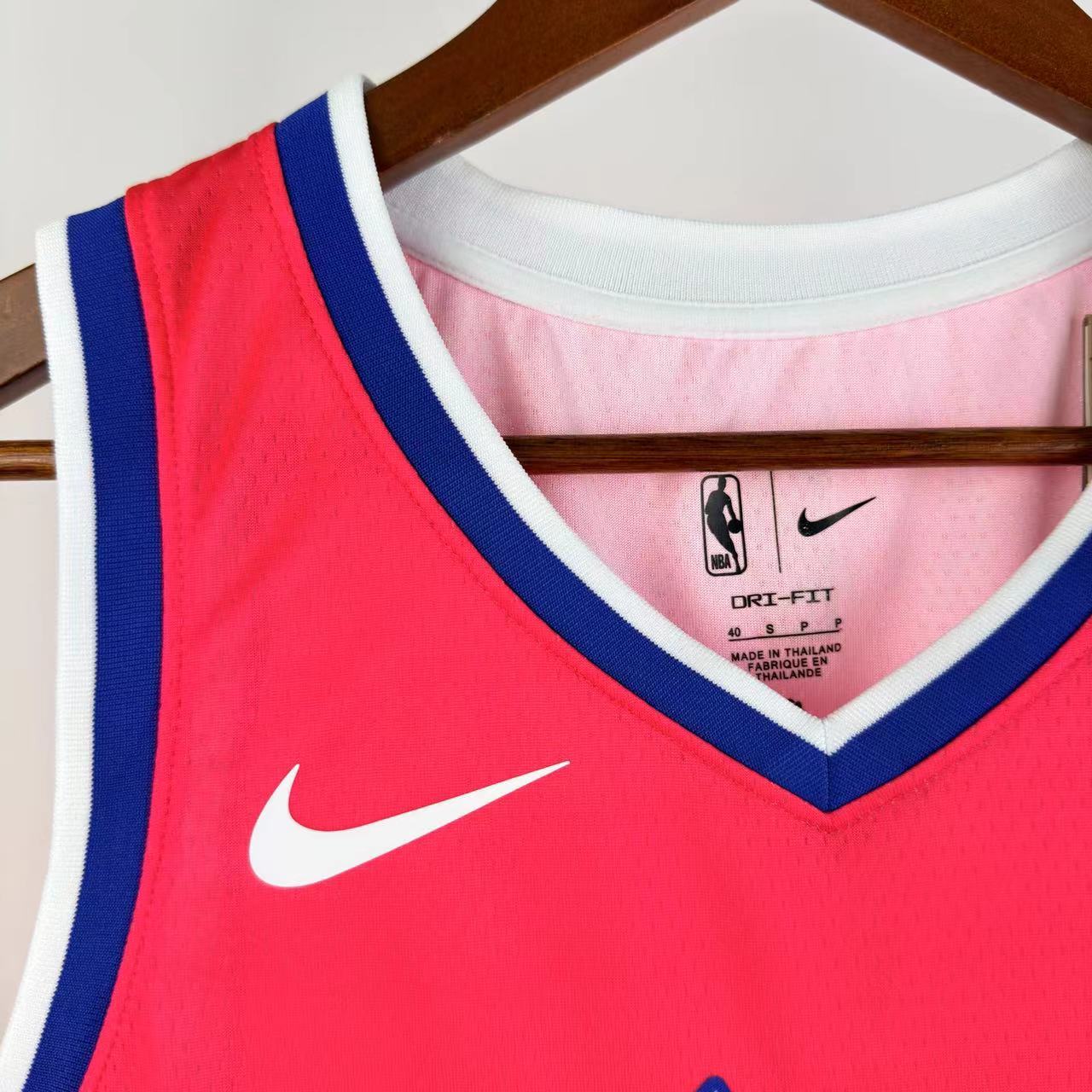 NBA Washington Wizards V-Neck Pink Jersey YOUNG#3