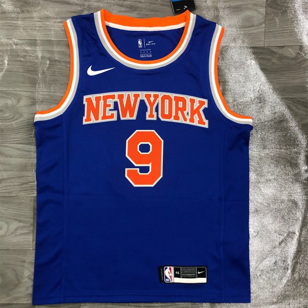 NBA New York Knicks Round Neck Blue jersey BARRETT#9 S-XXL