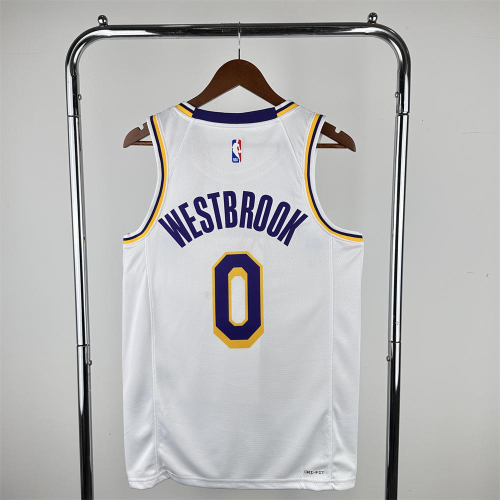 NBA Los Angeles Lakers WESTBROOK#0 2022/23 White Association Edition Swingman Jersey S-XXL