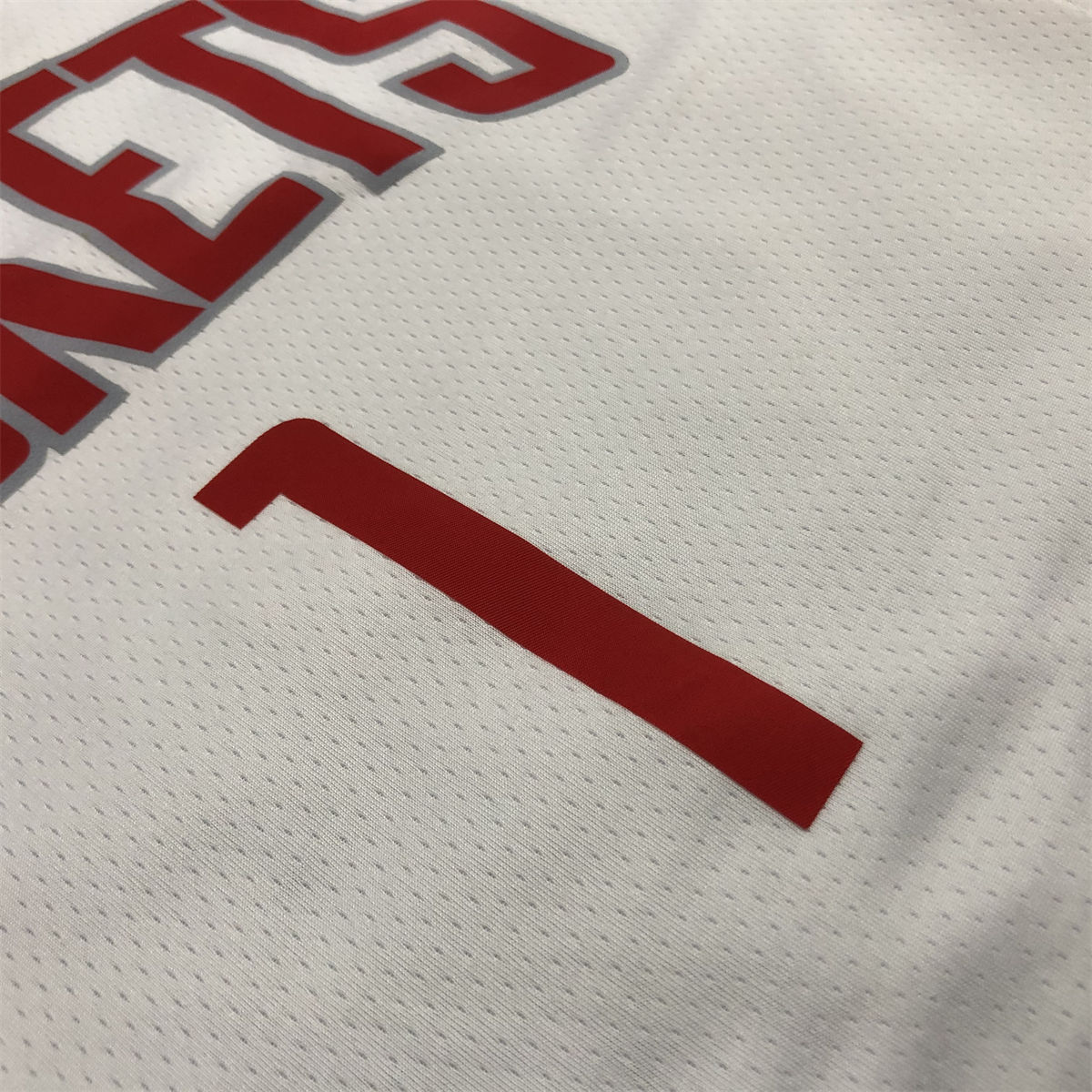NBA Houston Rockets V-Neck White Jersey McGRADY#1 S-XXL