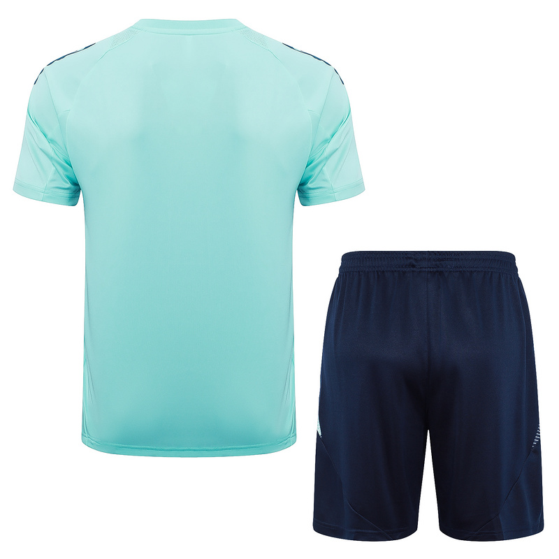 24/25 Real Madrid Light green Training Set Shirt and Shorts