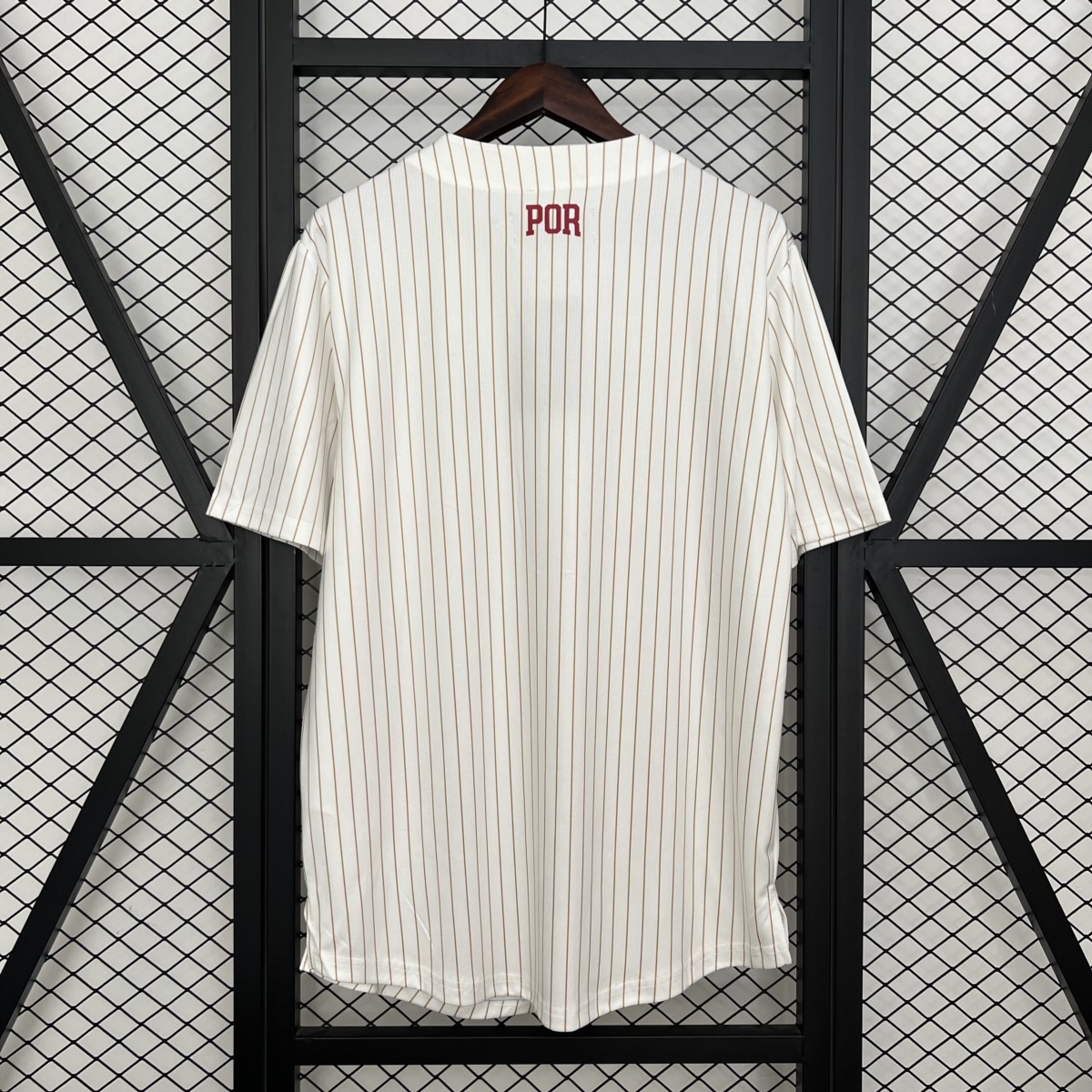 2025/26 Portugal US Pack Full-Button Baseball White jersey Fan version