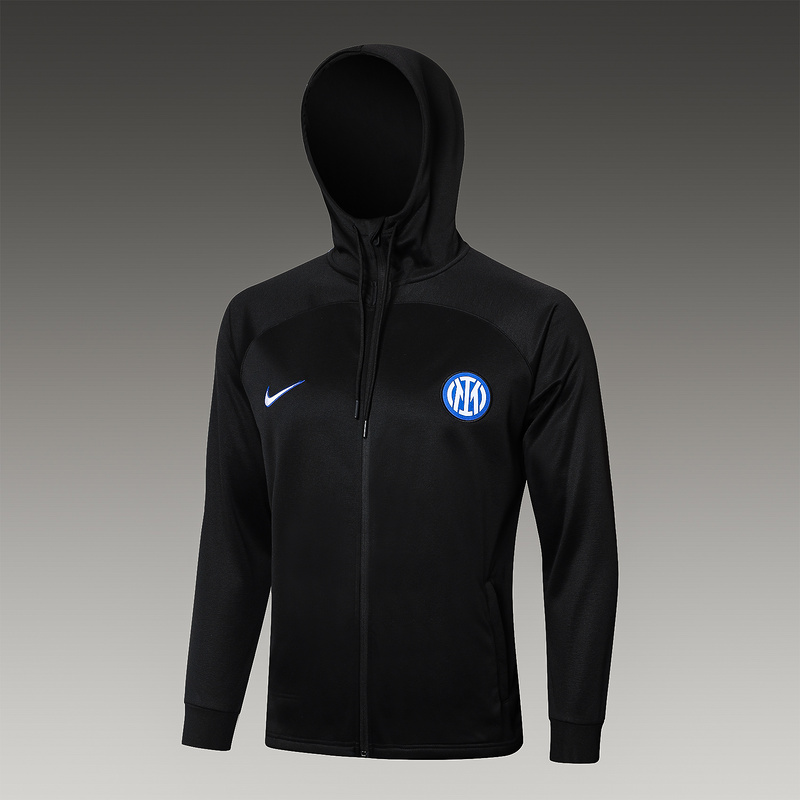 2024/25 Inter Milan Beige black Hoodie Jacket Kit Set Football Team Shirt Sports Fashion