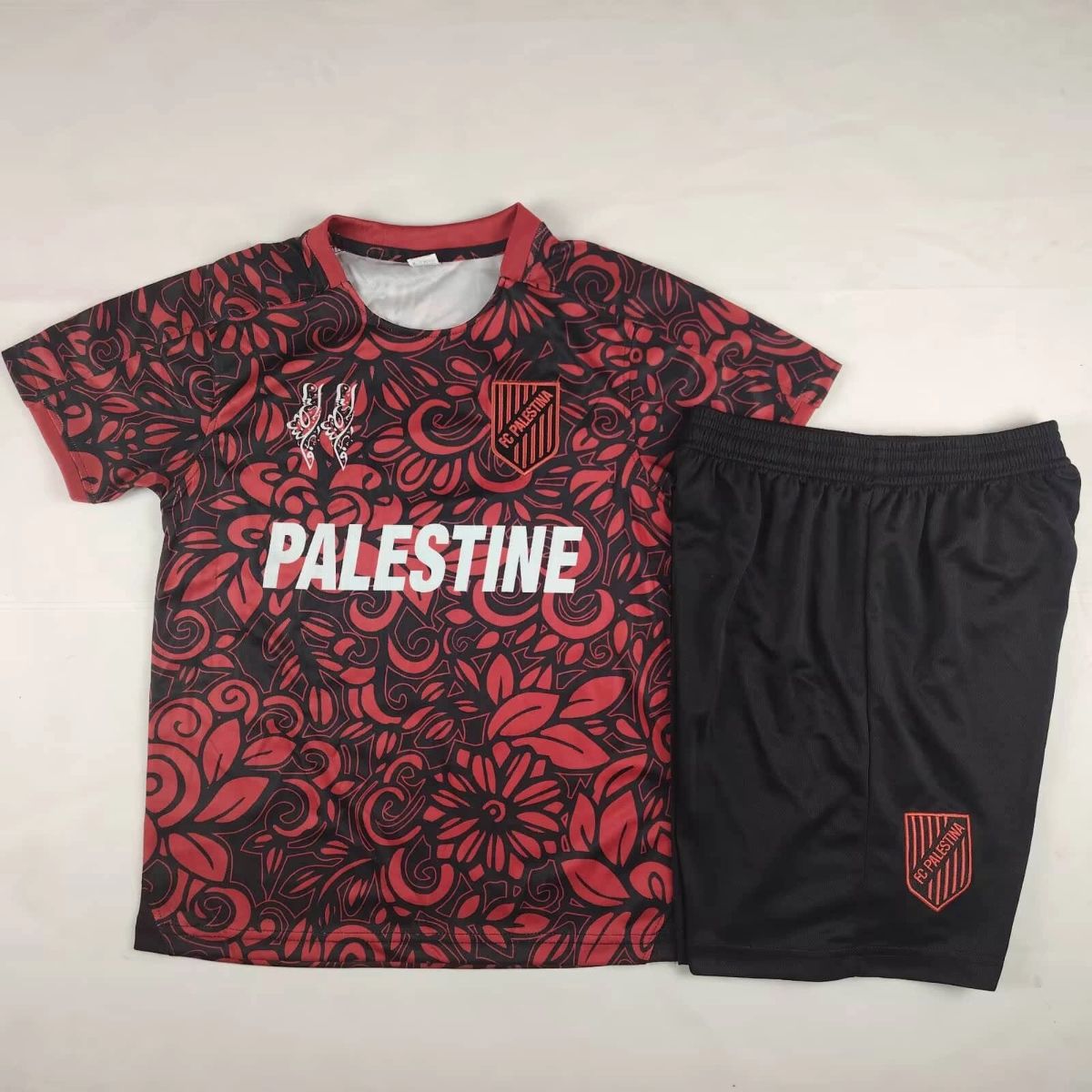 2025/26 CD Palestino Special Edition Red jersey kids Kits size: 16-28