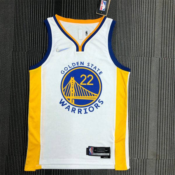 NBA Golden State Warriors V-Neck White Jersey WIGGINS#22 S-XXL