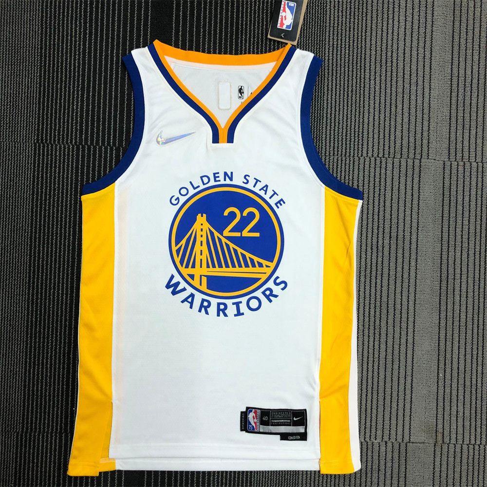 NBA Golden State Warriors V-Neck White Jersey WIGGINS#22 S-XXL