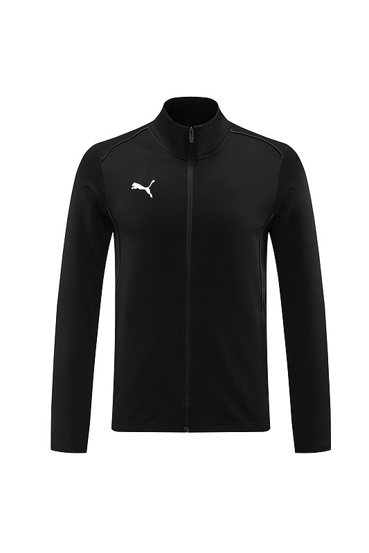 2024 Puma Black Jacket Training Suit Set Football Team Shirt Sports Fashion