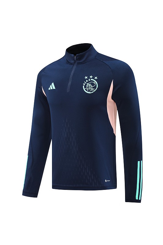 2024 Ajax Royal Blue Jacket Training Suit Set Football Team Shirt Sports Fashion