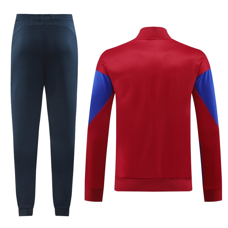 2024 Barcelona Maroon Jacket Training Suit Set Football Team Shirt Sports Fashion