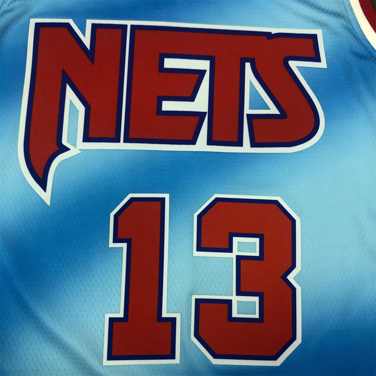 NBA Brooklyn Nets Round neck Blue Jersey HARDEN#13 S-XXL