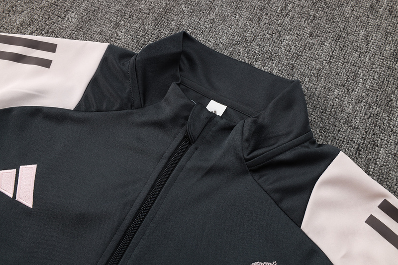 2024/25 Real Madrid Grey Jacket Training Suit Set Football Team Shirt Sports Fashion