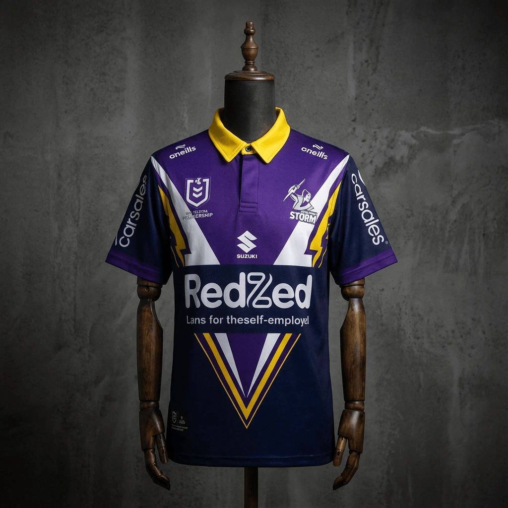 NRL 2025 Melbourne Storm Home Jersey