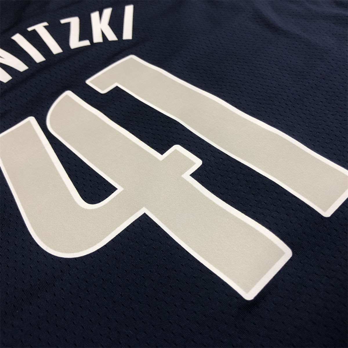 NBA Dallas Mavericks V Neck Snow Mountain Royal Blue Jersey NOWITZKI#41 S-XXL